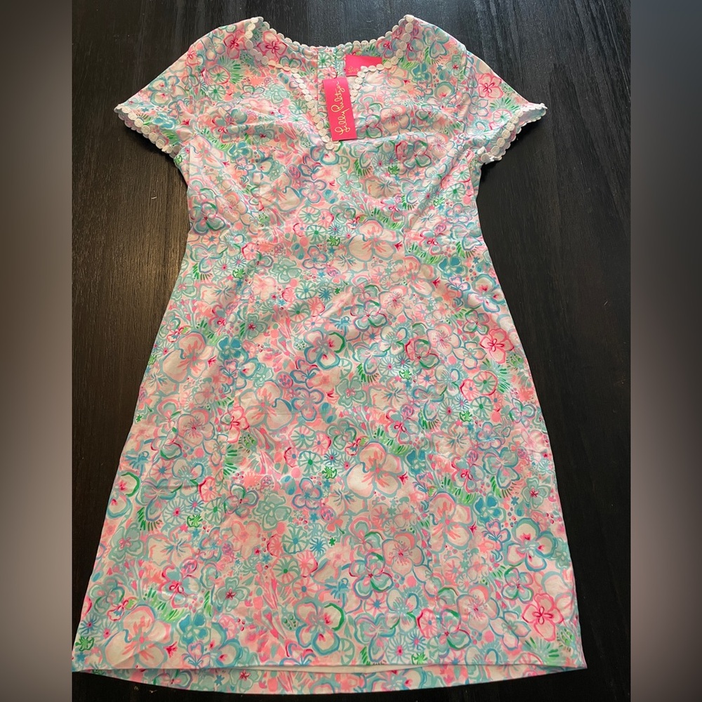 Lilly Pulitzer LOVE BUG BRAYLIN DRESS Stretch Shift Notch Neck NWT